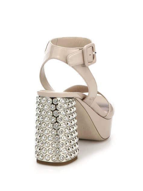 miu miu padded sandals|Miu Miu heels.